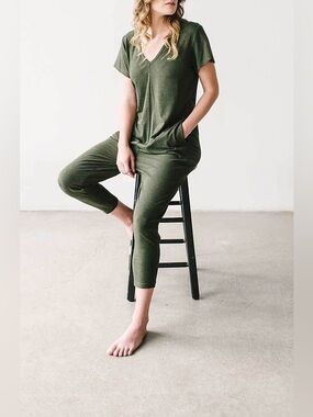 Smash + Tess Sunday Romper in Olive